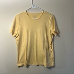 L.L. Bean Butter Yellow Short Sleeve Tee